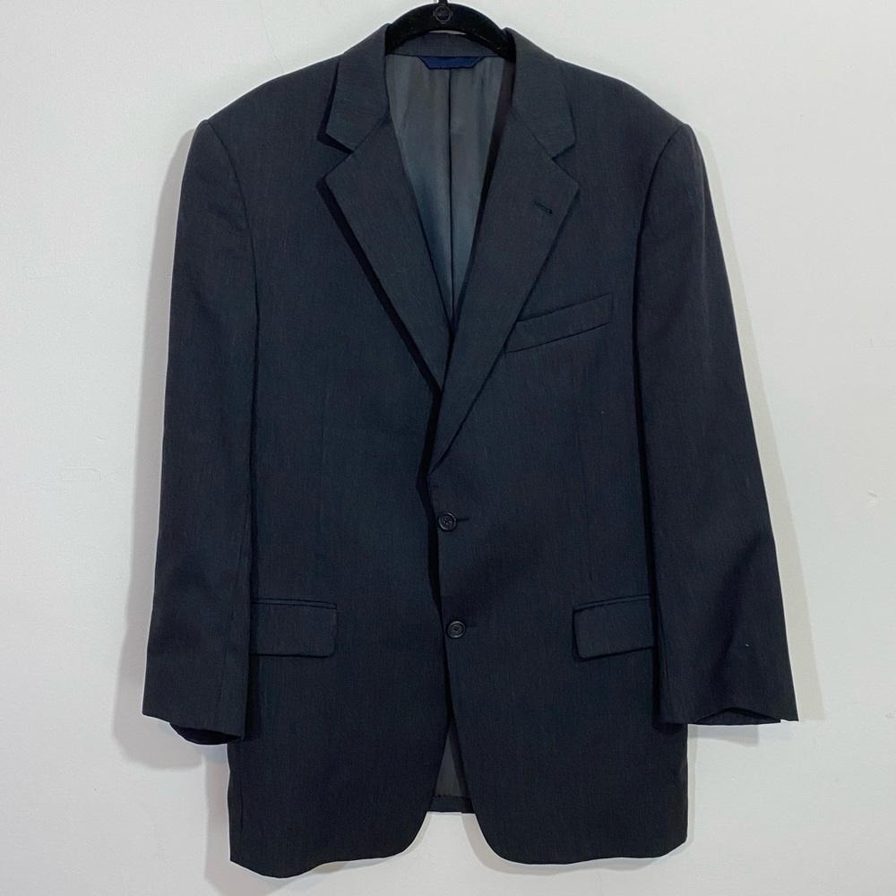 Burberry Wool Tailored Classic Fit Grey Sports Coat Blazer Jacket 40 Reg Regular